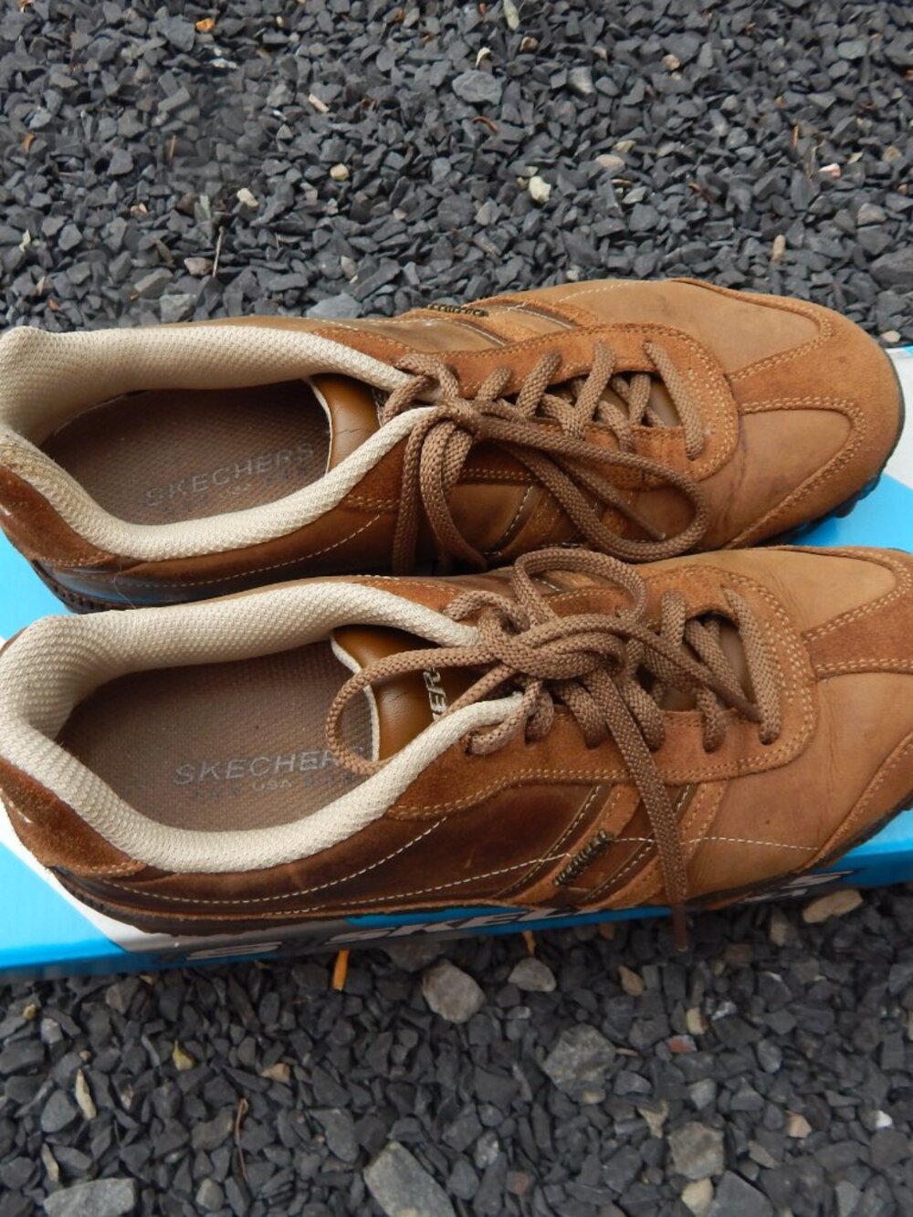 Skechers Compulsions Organic Desert Brown Shoes Sneakers Size 8.5 - Picture 2 of 6